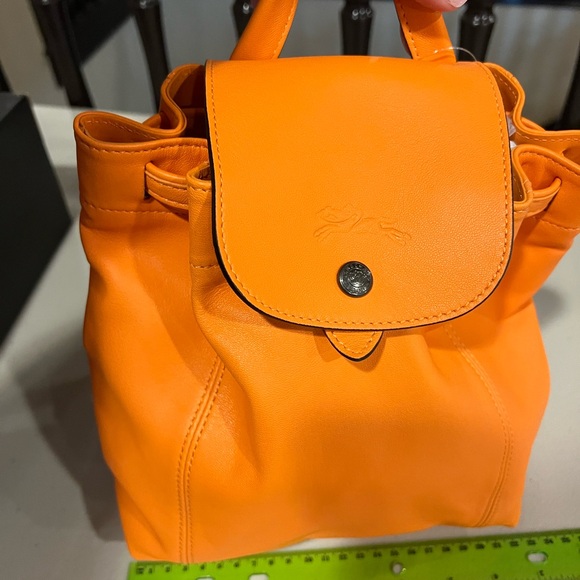 Lonchamp all leather backpack BNEW